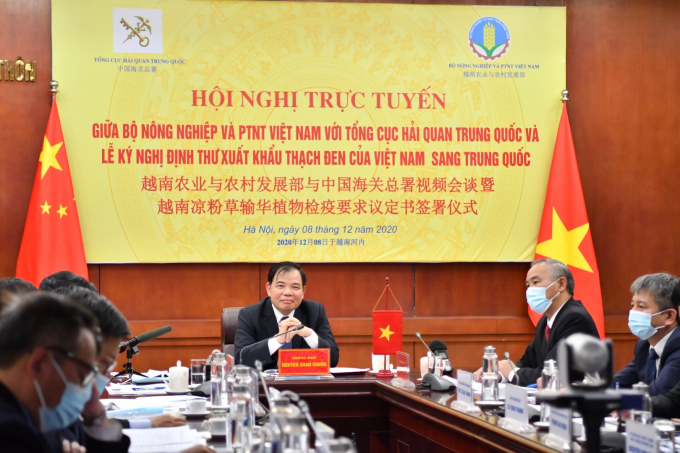 Chính thức ký Nghị định thư xuất khẩu thạch đen của Việt Nam sang Trung Quốc